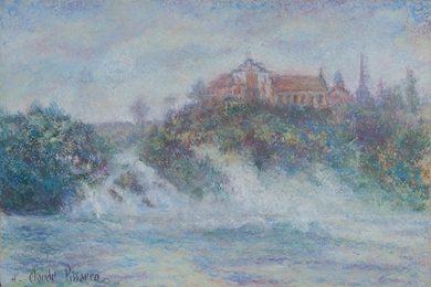 H. Claude Pissarro - La maison des enfants-Wagner (Rheinfall und Schloss Laufen)